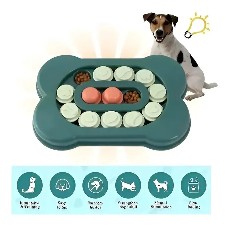 Perro Juguete Mascotas Dispensador De Alimento Perros 890 Verde Oscuro 890