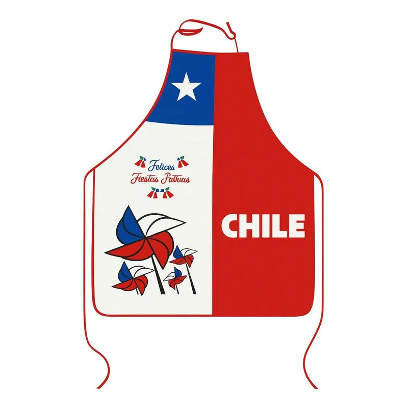 X2 Delantal Cocina Fechas Patrias Delantal Festivo Chile