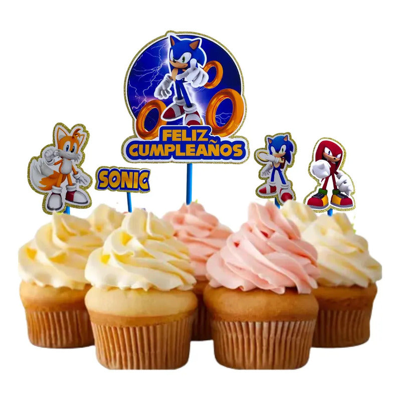 Topper Cumpleaños Torta Cotillon Cup Cake Fiestas Decoracion