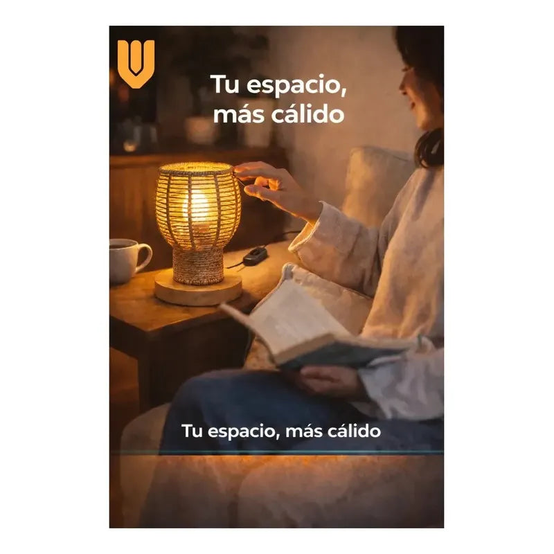 Lampara Sobremesa Luz Suave Iluminacion Habitacion Oficina Noche Mesa Bambu Iluminacion Ambiental Led E27 Estilo Clasico Natural Luz Calida Dormitorio Color Marron Claro Lampara Mesa Bambu...