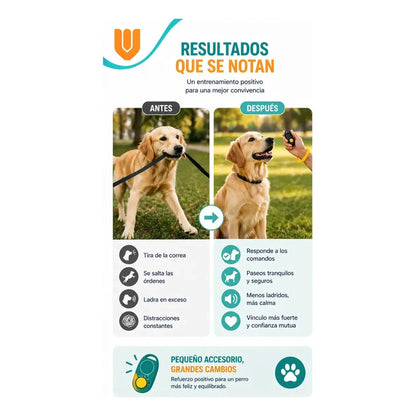X2 Clicker De Adiestramiento Perro Clicker Entrenamiento Multicolor