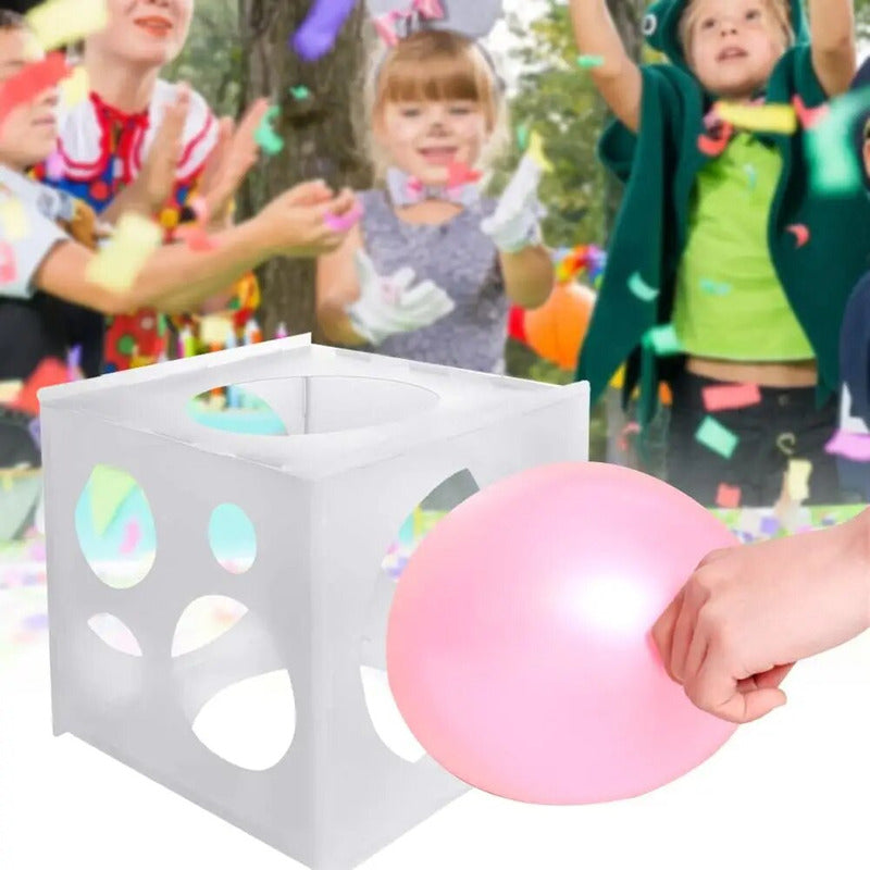 Calibrador De Globos Caja Calibrador Para Globos Plegable Blanco Calibrador
