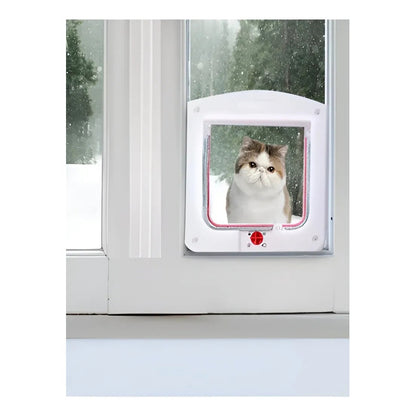 Puerta De Paso Para Gatos Y Perros, Puerta Blanca Para Mascotas Puerta Para Mascotas Puerta Gatera Puerta Abatible Perro