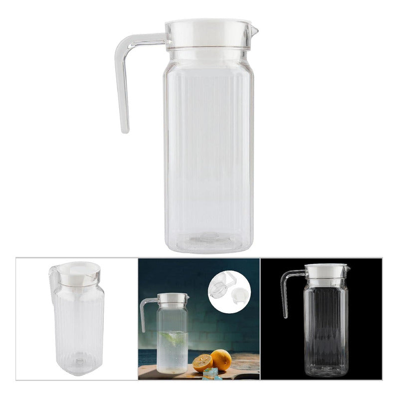 Jarra De Vidrio Agua Jarra De Jugo Jarra Con Tapa Vintage