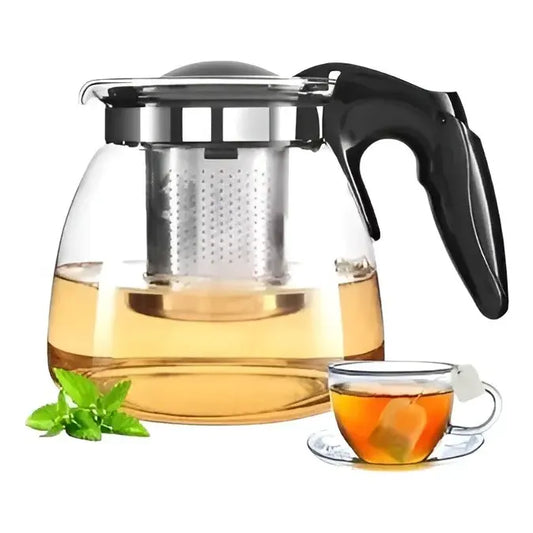Tetera Vidrio Infusor Te Tetera Infusora Con Filtro 900ml Transparente