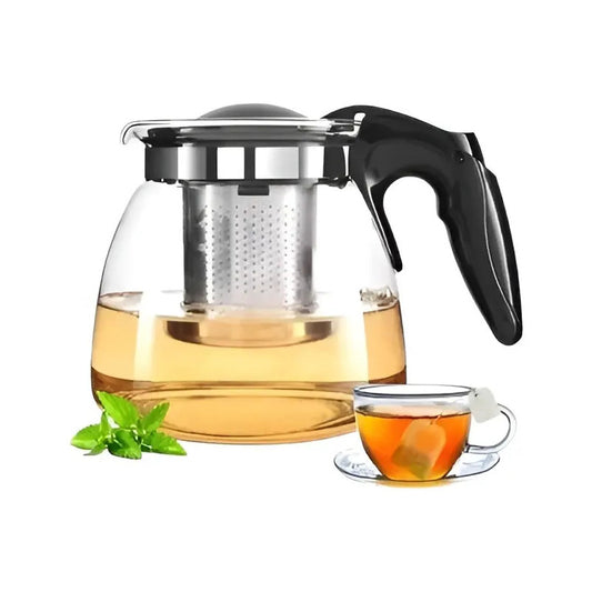 Tetera Vidrio Infusor Te Tetera Infusora Con Filtro 900ml Transparente