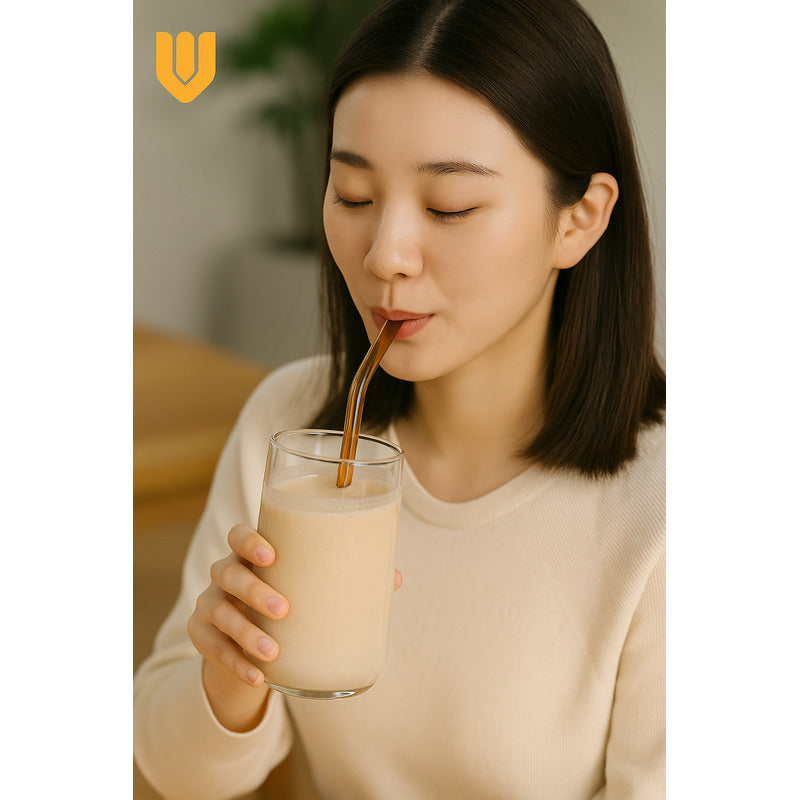 Set 6 Bombillas Ecológicas Vidrio Resistente Reutililizable