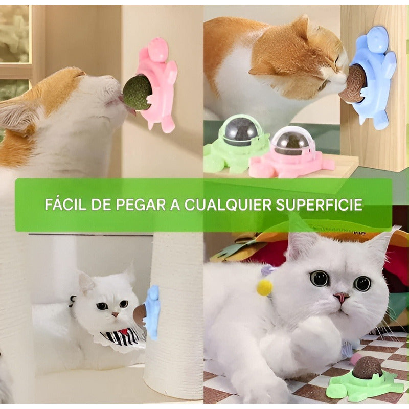 Bola Hierba Gatera Catnip Snack Para Gatos Bola Adhesiva Cat