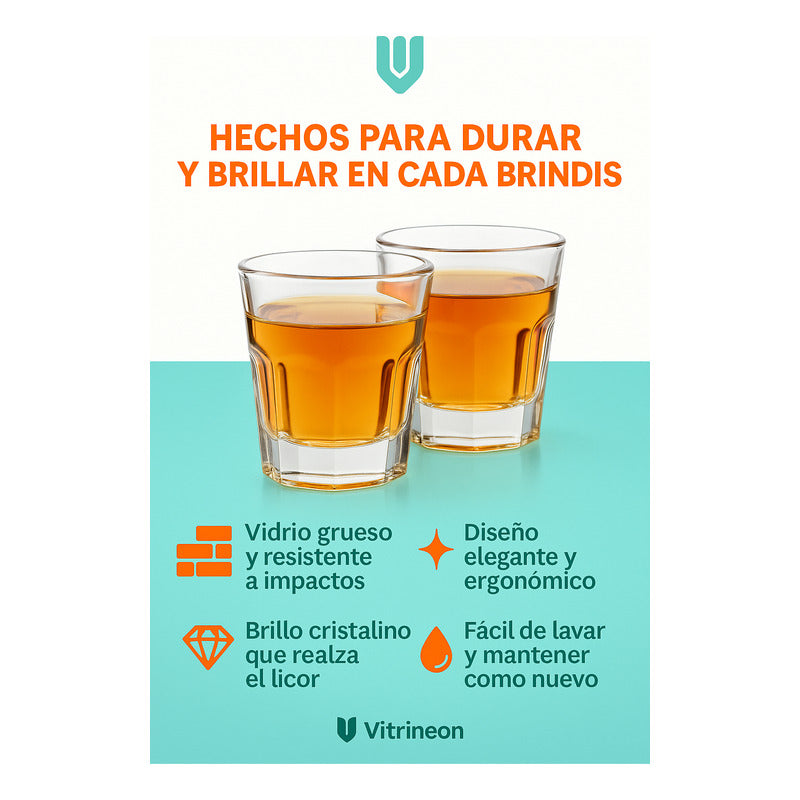 Set 60 Vasos Shot Tequilero Vasos Shopero Vaso Shot Vidrio