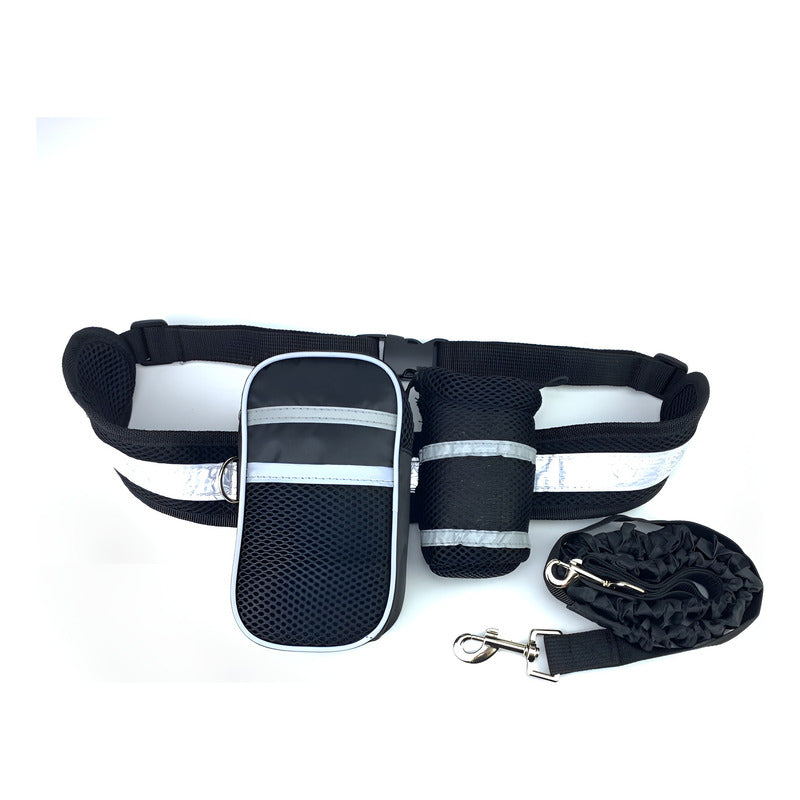 Set Collar De Perro Cinturon Bolso Para Paseo Mascotas