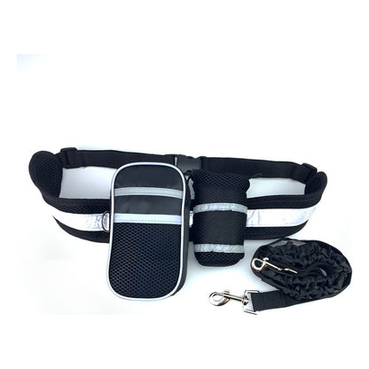 Set Collar De Perro Cinturon Bolso Para Paseo Mascotas