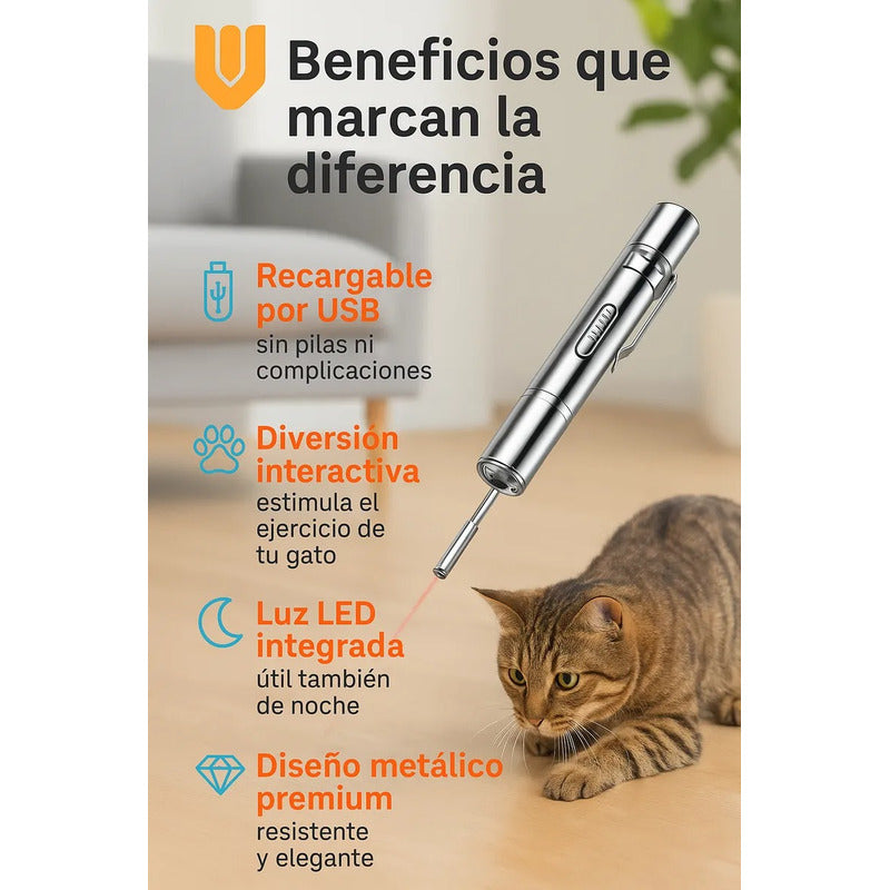 Puntero Laser Led Para Gatos Juguete Interactivo Para Gatos