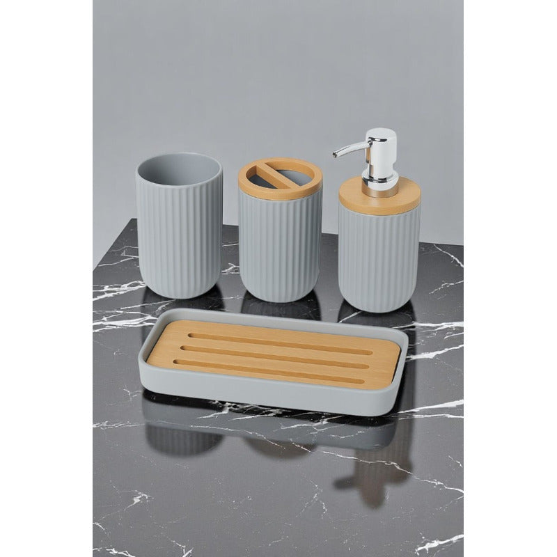 Set 4 Accesorios Bano Accesorios Para Baño Set De Baño Jabon