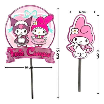 Topper Cumpleaños Torta Cotillon Cup Cake Fiestas Decoracion