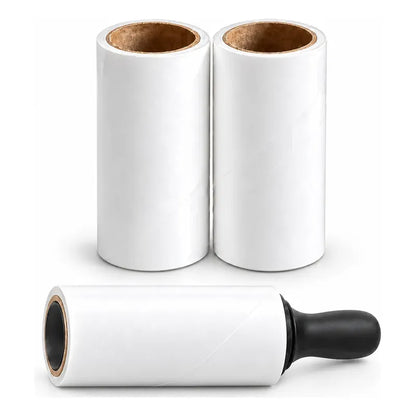 2 Repuestos Saca Pelusa Rodillo Quitapelusas Adhesivo Ropa Repuestos Rodillo Quitapelusas Adhesivo Ropa Textiles Pelos Mascotas Polvo Limpieza Blanco 10 Cm 45 Mm Sin Mango