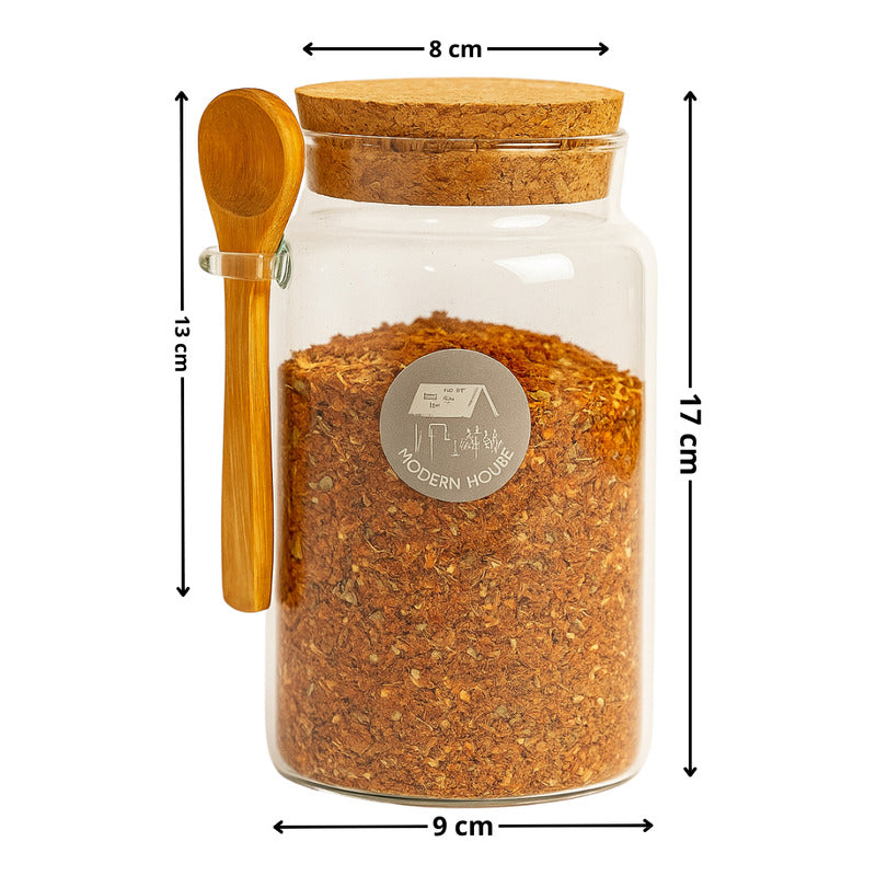 Frasco Para Condimentos Organizador Cocina Contenedor Tapa Transparente