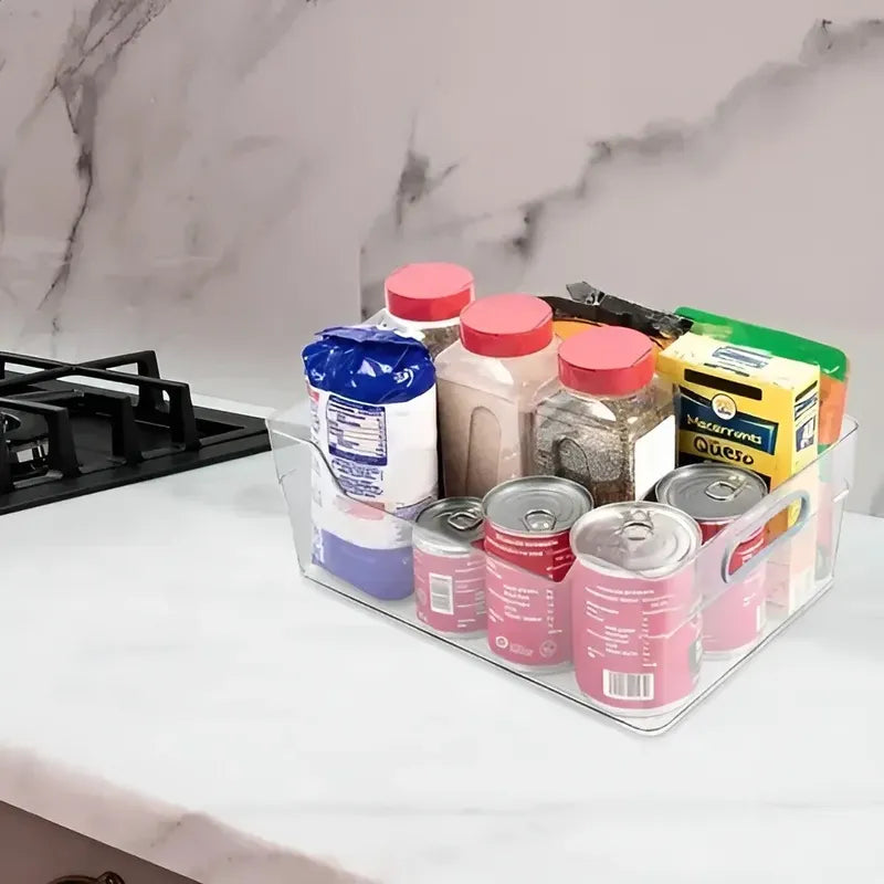 Pack X4 Organizador De Despensa Contenedor Multiuso Cocina Transparente - 196