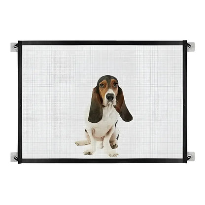Puerta De Seguridad Plegable Magica Malla Para Mascotas Negro 619