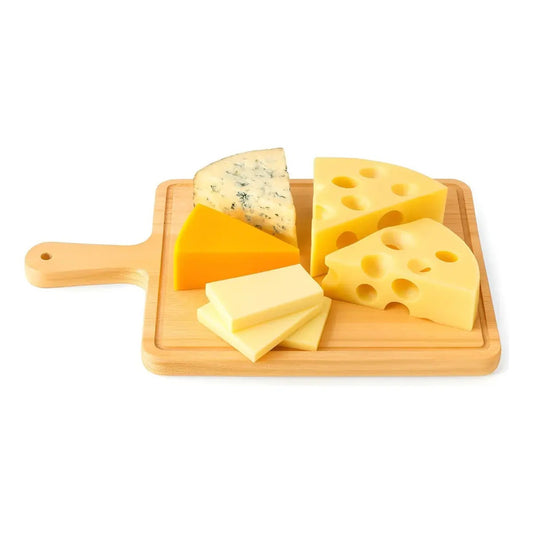 X5 Tablas Pizza Tabla Cuadrada Picoteo Plato Madera 27x30cm Tabla Cuadrada Bambú