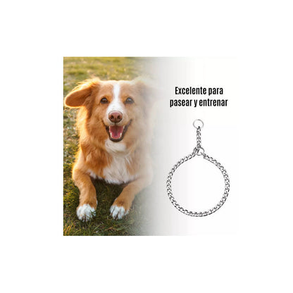 Collar De Castigo Fastpet Cadena Para Perro De Adiestramento Y Entrenamiento Ajustable Diferentes Tamaños Para Raza De Perros De Acero Inoxidable Resistente Suave Con La Piel Y Pelaje