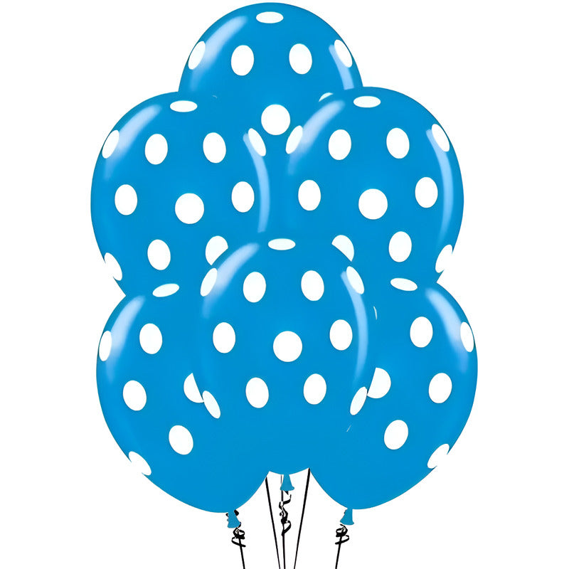 Pack X6 Globos Lunares Cumpleaños Globo Unicolor Decoracion