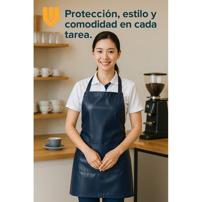 Pechera Delantal De Cocina Impermeable Ajustable Multiusos
