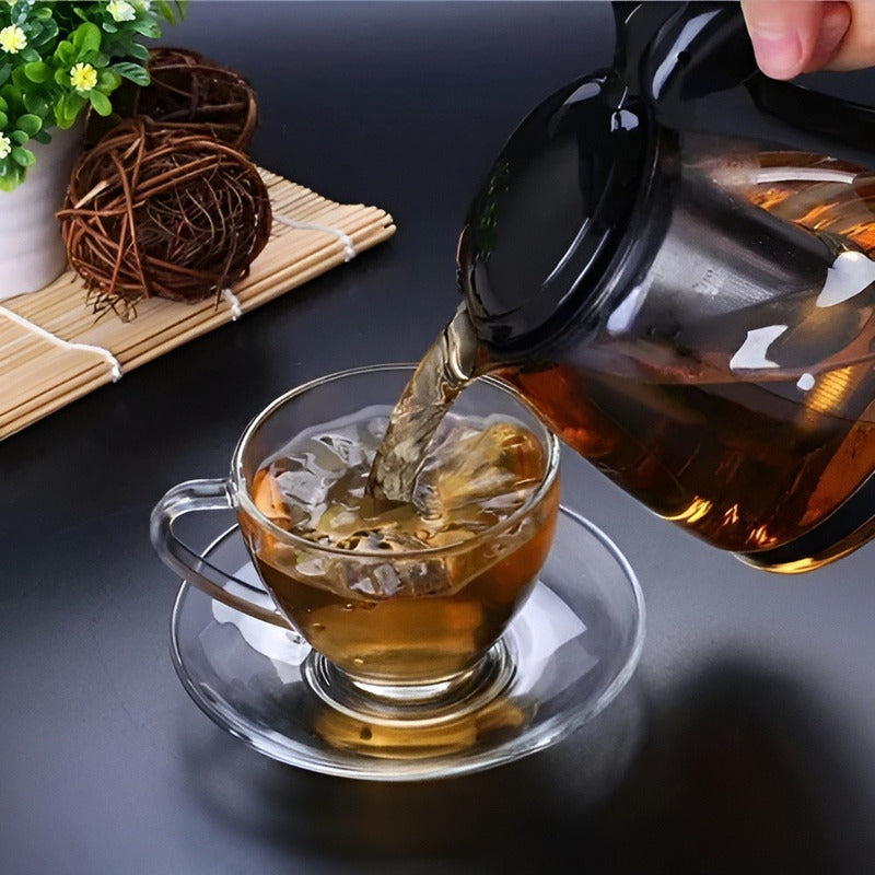Tetera Vidrio Infusor Te Tetera Infusora Con Filtro 900ml