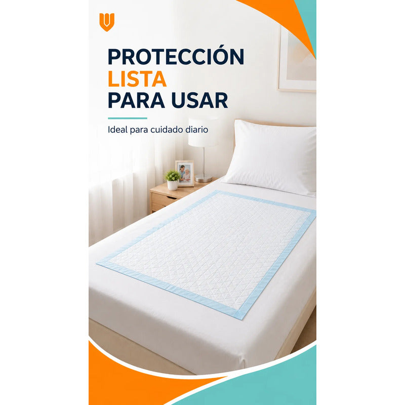 60 Sabanilla Adulto Protector Cama Pañales Protector 60x90 Sabanilla 60x90 Azul - 60x90 Cm