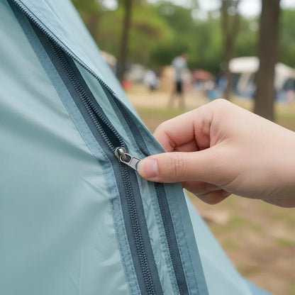 Carpa Camping 4 Personas Estructural Alta Resistencia Celeste