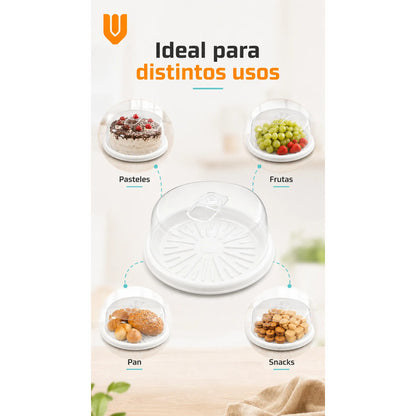 Base Tortas Bandejas Porta Cupcakes Soporte Dulces Blanco Pequeño