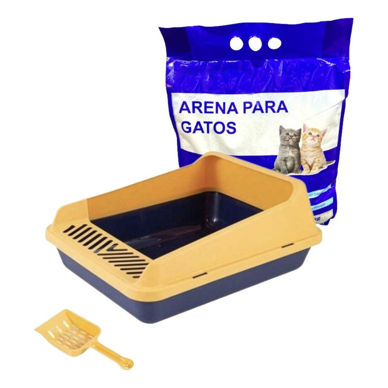 Arenero Para Gato Higiene + Arena Para Gatos Aglutinante 5kg
