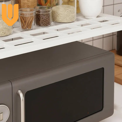 Estante Organizador Para Microonda Soporte Repisa Con Gancho