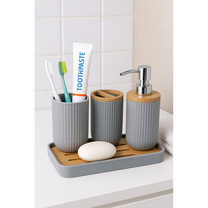 Set 4 Accesorios Bano Accesorios Para Baño Set De Baño Jabon