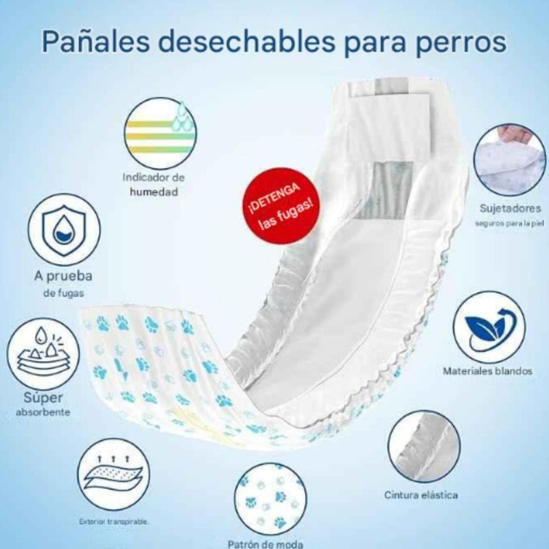 120 Pañales Para Perros Pañales Para Perro Pañales Gato S