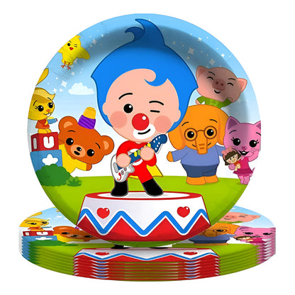 X20 Platos Cumpleaños Platos Desechable Plim Plim Cumpleaños