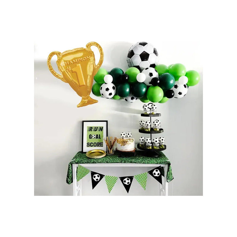 X2 Mantel De Cumpleaños Pelota Futbol Mantel Futbol Mantel