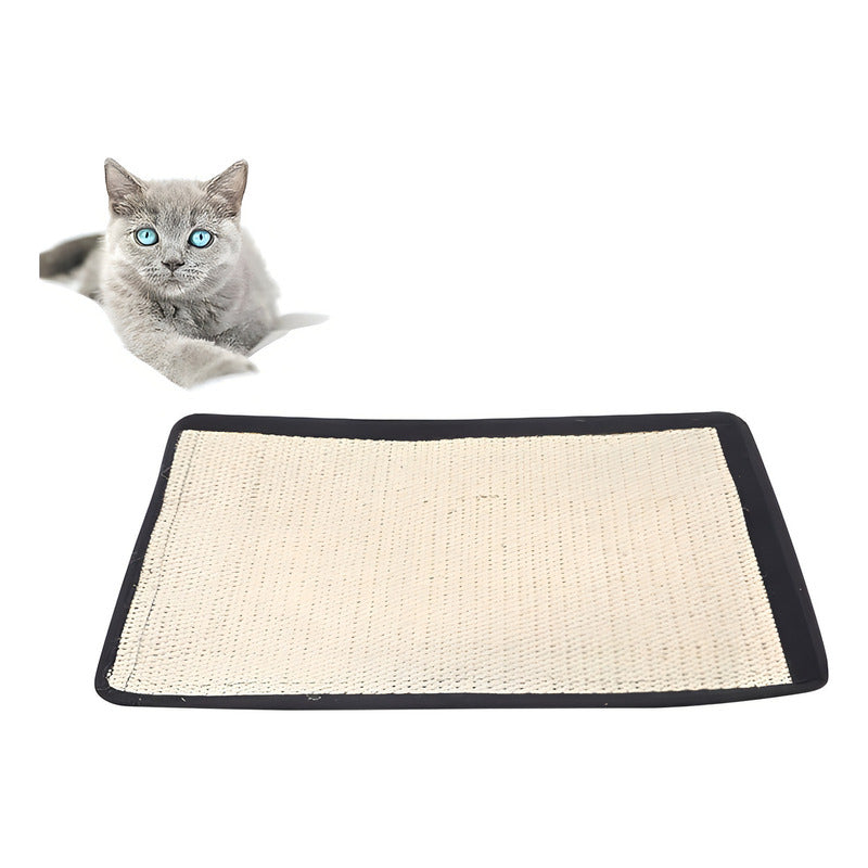 Tapete Rascador Para Gatos Alfombra Rascador Para Gatos Color Azul Oscuro/beige