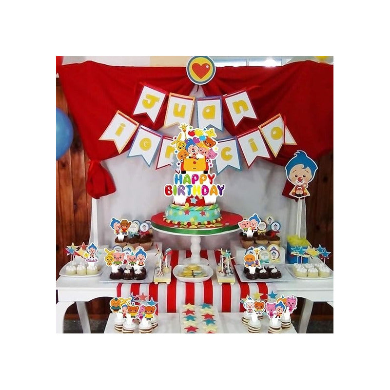 X20 Platos Cumpleaños Platos Desechable Plim Plim Cumpleaños