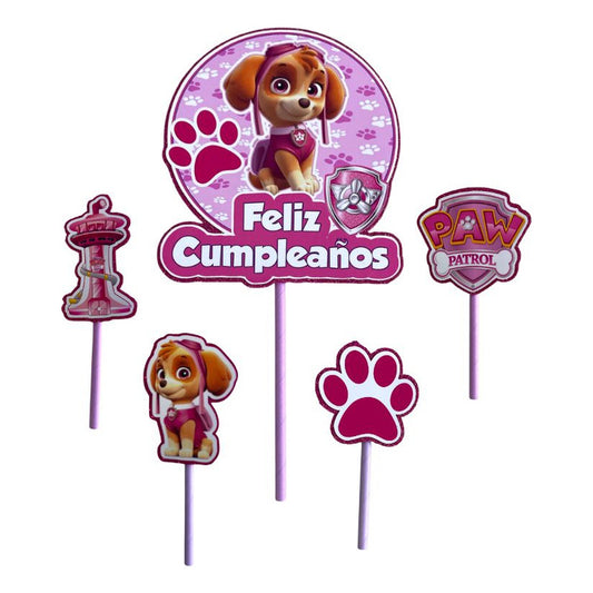 Topper Skye Topper Torta Cotillon Paw Patrol Cup Cake Fiesta