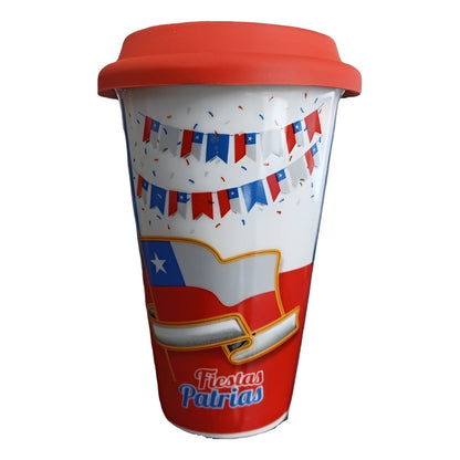 Vaso Fiestas Patrias Vaso Ceramica Con Tapa Fechas Patrias