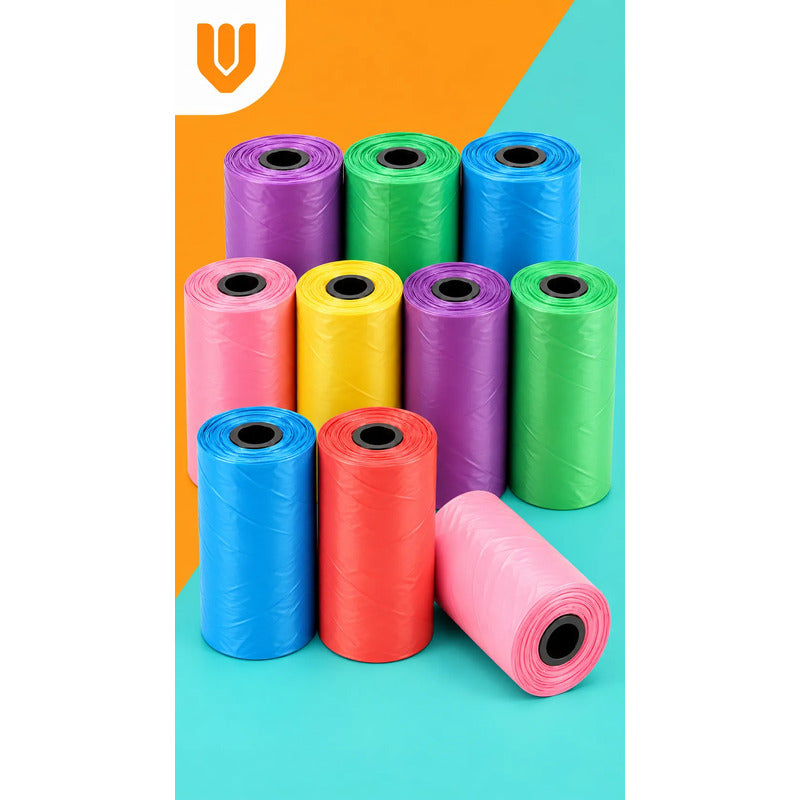Pack 10 Bolsas Basura Excremento Perro Vitrineon Multicolor Multicores