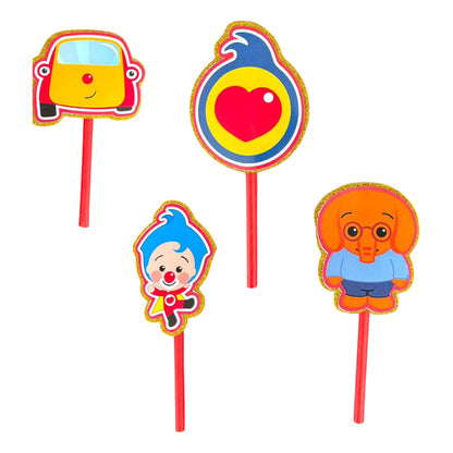 Topper Cumpleaños Torta Cotillon Cup Cake Fiestas Decoracion