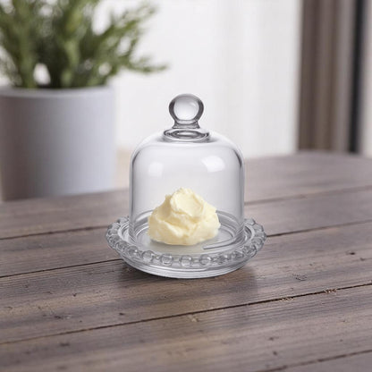 Porta Queso Pocillo De Vidrio Porta Queso Frascos Con Tapa