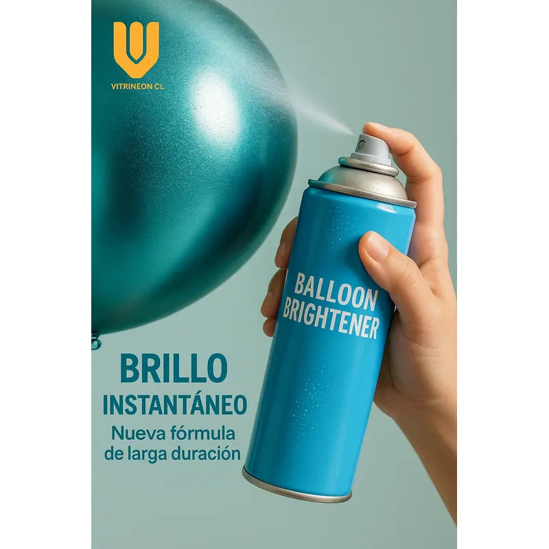 Gel Spray Abrillantador Globos Latex Protector Brillo Fiesta Transparente
