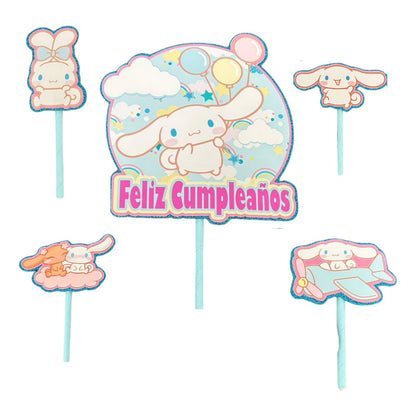 Topper Cumpleaños Torta Cotillon Cup Cake Fiestas Decoracion