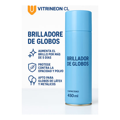Abrillantador Spray Gel Globos Brillo Intenso Latex Fiesta