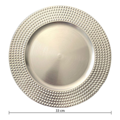 6 Plato Base Navideños Vajilla Navidad Juego De Platos 33cm