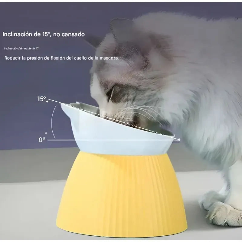 Plato Comida Perro Plato Alto Inclinable Plato Mascota