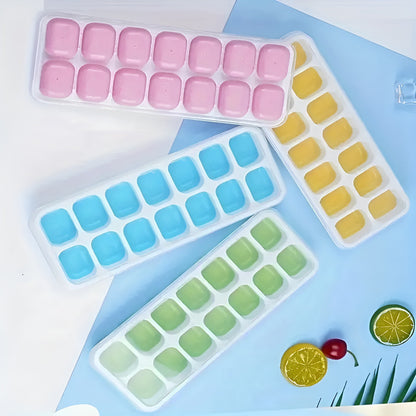 X2 Molde De Hielo Silicona Hielera Con Tapa Hielo Cubetera