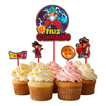 Topper Cumpleaños Torta Cotillon Cup Cake Fiestas Decoracion